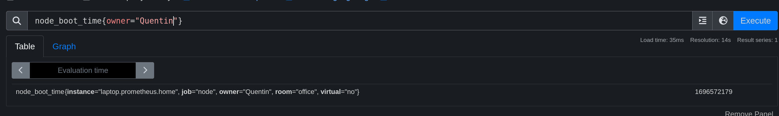 Metrics relabeling