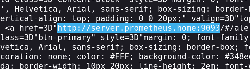 URLs modifiées