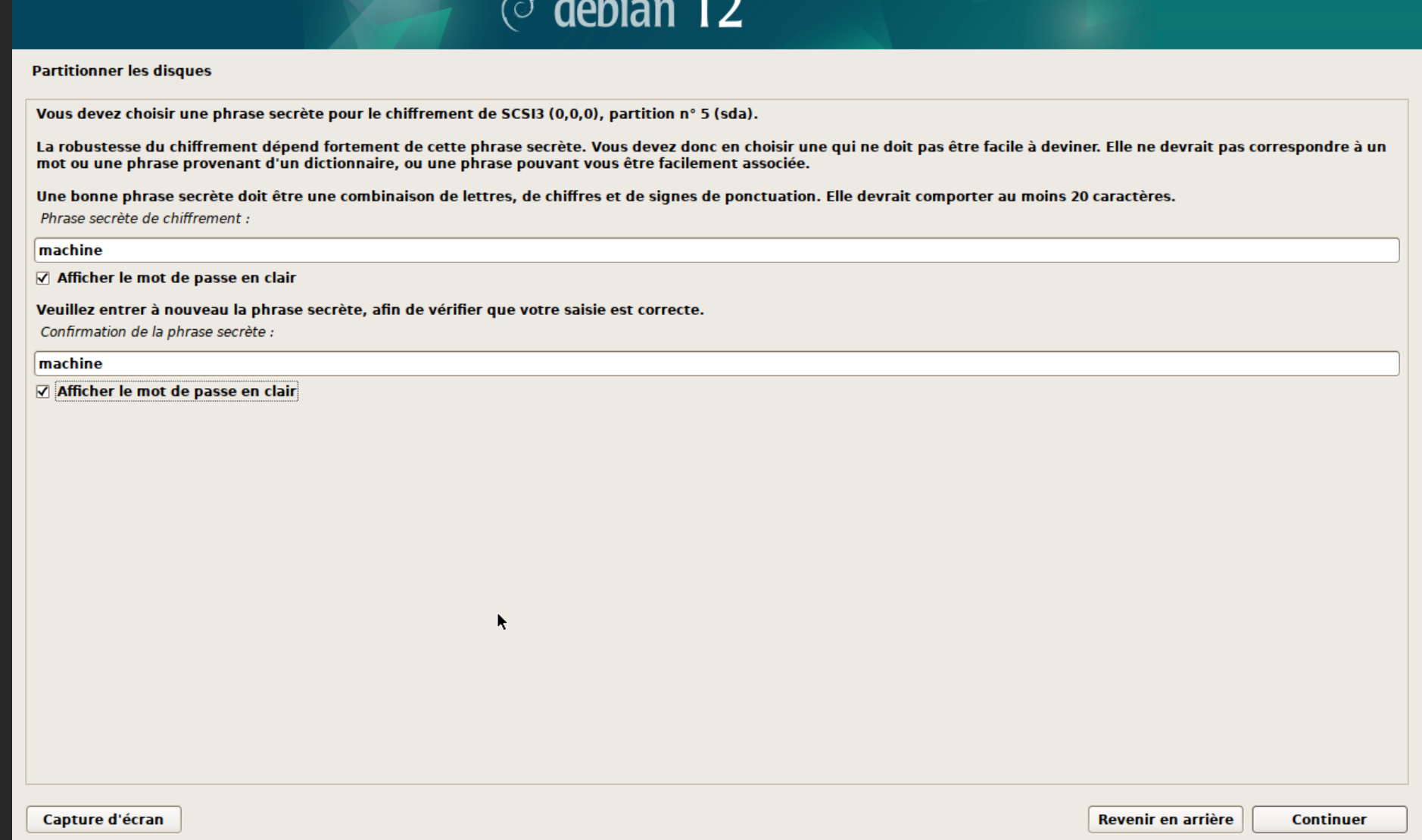 Installation de debian avec luks - le retour
